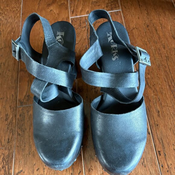 KORKS Womens Platform Shoes. Size 8.5. Black. - Picture 2 of 5